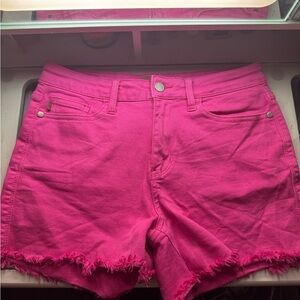Judy Blue Hot Pink Jean Shorts